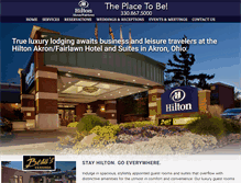 Tablet Screenshot of akronhilton.com